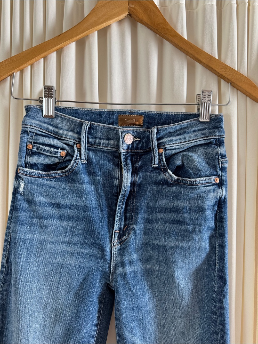 MOTHER Denim The Insider Crop Step Fray Jeans Wicked Wildflower Kick Flare Sz 24 - Picture 3 of 8